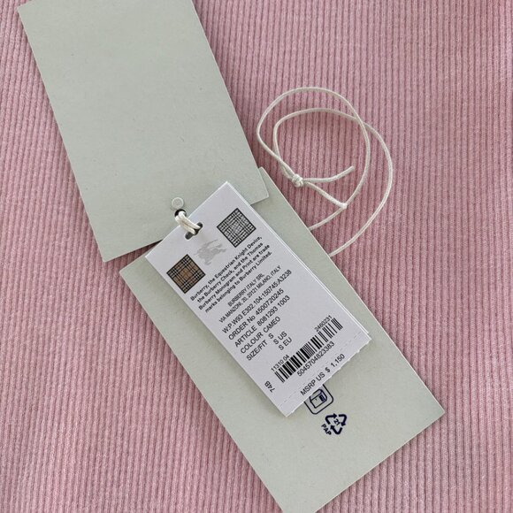 Burberry Small Pink Wool Equestrian Patch Turtleneck - Picture 12 of 16